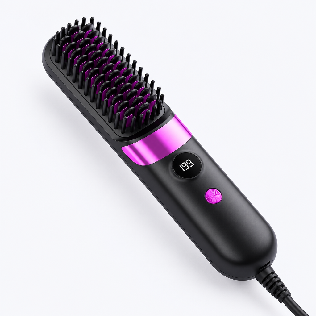 Multifunctional hair straightener on a clean studio background